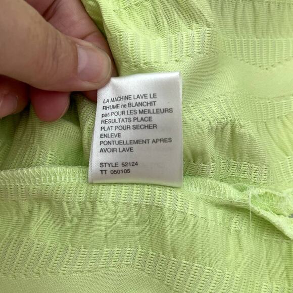 Jamie Sadock Vintage Womens Golf Polo Lime Green Gray Medium - Picture 10 of 10